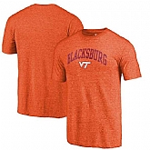 Virginia Tech Hokies Fanatics Branded Orange Arched City Tri Blend T-Shirt
